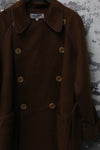 Mutedance 24 Autumn and Winter Double Breasted Lapel Jacket MD-MD24FW04-BROWN MD24FW03